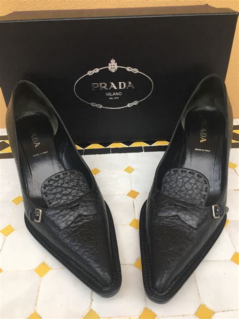 collector square scarpe prada|genuine prada leather.